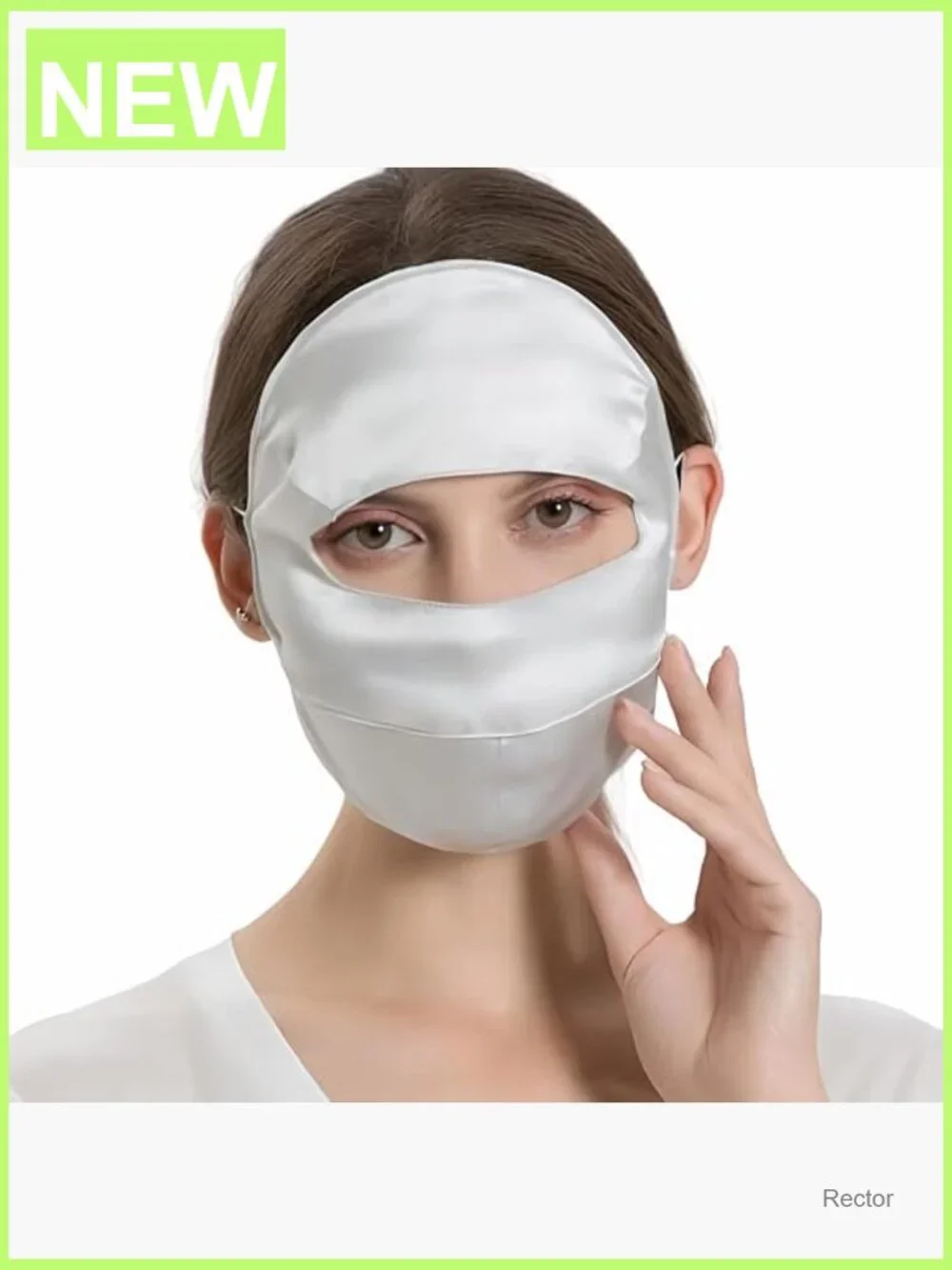 Mulberry Silk UPF 50+ Balaclava Full Face Sun Protection Mask Forehead Coverage
